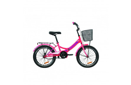 Подростковый велосипед Formula Smart 2020 20" 13" розовый с корзиной