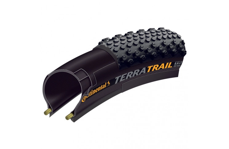 Покришка безкамерна Continental Terra Trail ProTection - 28" x 1.50 | 700 x 40C, чорна, складана, skin