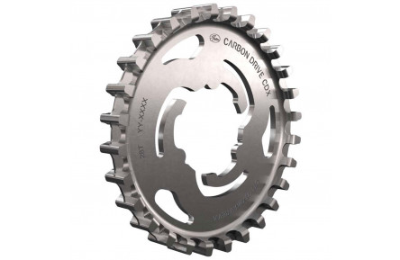 Задня зірка Gates Carbon Drive CDX Shimano Di2 з нержавіючої сталі 28T, срібна MY21