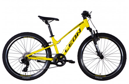 Велосипед AL 24" Leon JUNIOR AM Vbr CS рама-12" жовтий з чорним 2025