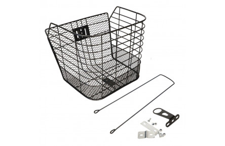 Кошик Сталь під болт і на рульову колонку 24-28" 340*270*260 мм зі стійкою 400L 25,4" CK-001B чорний