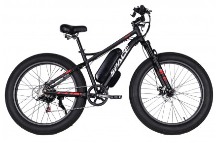 Велосипед з електроприводом 26" AL SPACE APOLLO DD FR рама-17" 48B 15А*г 1000Вт чорний 2026