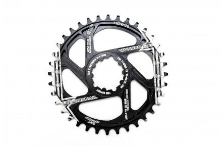 Звезда-неслучайка к шатуну NW AL 36T GXP (SRAM) offset 1mm SNAIL (черн.)