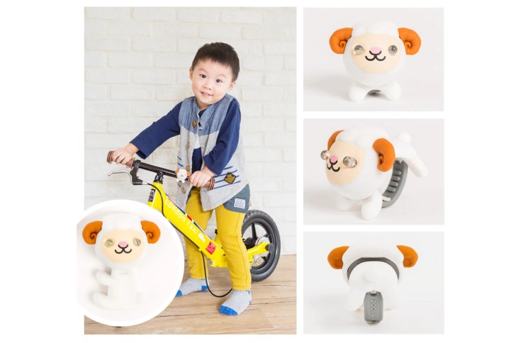 Мигалка для детского велосипеда Zoonimal Овца, LED, на руль. Свечение: Белый