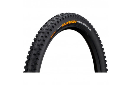 Покришка безкамерна Continental Der Baron Projekt, 26"x2.40, 60-559, чорна, складна, BlackChili, ProTection Apex, Skin, 900гр.