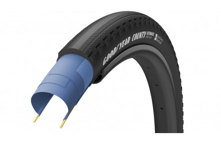 Покрышка 700x35 (35-622) GoodYear County Tubeless Ready Folding Black, 60tpi