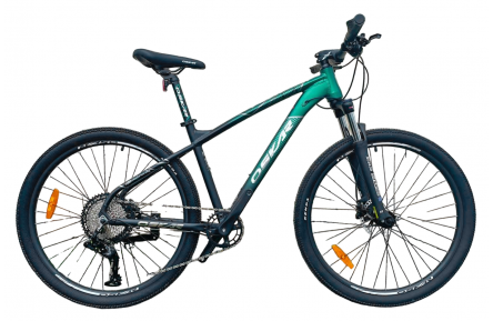 Велосипед 27,5 Oskar Veva Hydraulic, 17", чорно-зелений