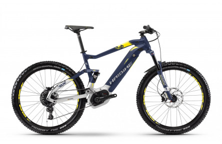 Электровелосипед Haibike SDURO FullSeven 7.0 500Wh 27,5", рама L, сине-бело-желтый, 2018