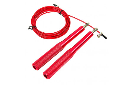 Скоростная регулируемая скакалка MS 3407(Red) 290 см