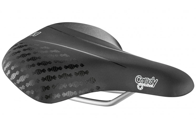 Седло Selle Royal Junior CANDY, для 16"-24", Foam Matrix, обивка Soft Touch, 230х172мм, 320г, женская, черная 1703DRNA03807