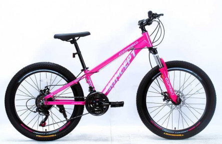 Велосипед Corso CONCEPT CP 24" 11" розовый, оборудование Shimano, 21 скорость