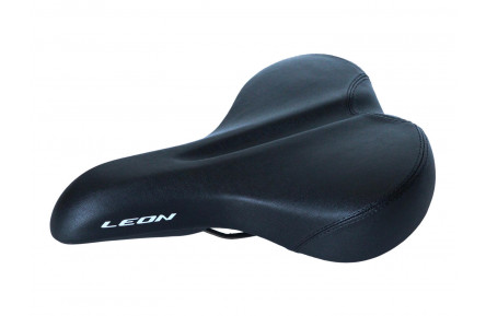 Седло комфортное 262*195 K.San YBT-7803 с логотипом LEON черный (черный)