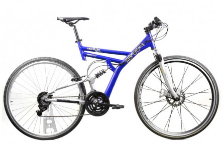 Двопідвісний велосипед STR Traveller X-7 28" L синьо-сірий Б/В