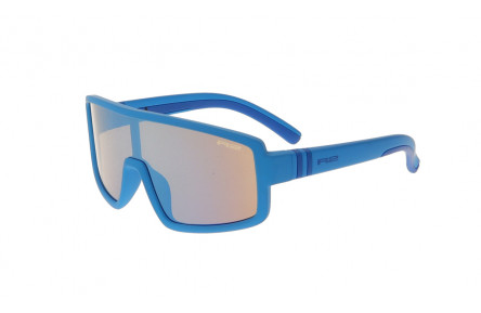 Окуляри дитячі R2 INVADER blue (TPEE), лінза brown, покриття blue/white fake revo, кат. 2