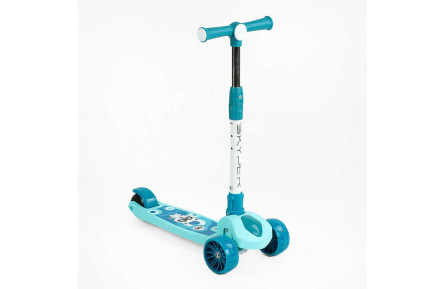 Самокат триколісний "Skyper" SL-7240 колеса PU 125х40мм зі світлом, українське озвучування та підсвічування платформи, кермо складне 