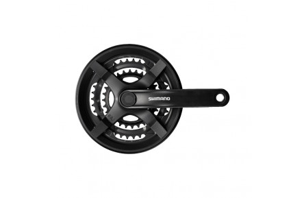 Шатуны FC-TY301, 175мм, 42x34x24, 6/7/8 шв, защита звезд, OEM
