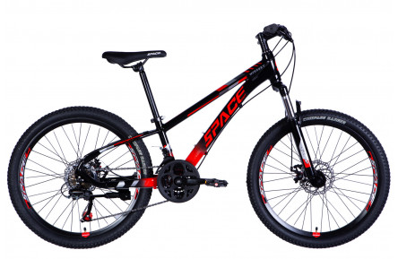 Велосипед AL 24" SPACE MERCURY DD FR рама-11" чорно-червоний 2026