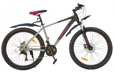 Велосипед SPARK PLEASURE 26" ал17 ам лок-аут диск сірий із чорним