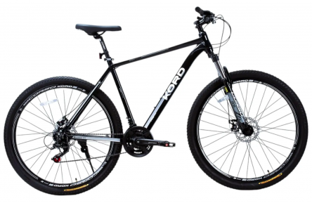 Велоcипед Corso Kord 29" KR-29611 21", чорно-білий, Shimano 21 швидкість