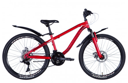 Велосипед 24" Discovery FLINT AM DD 2024 (червоний (м))