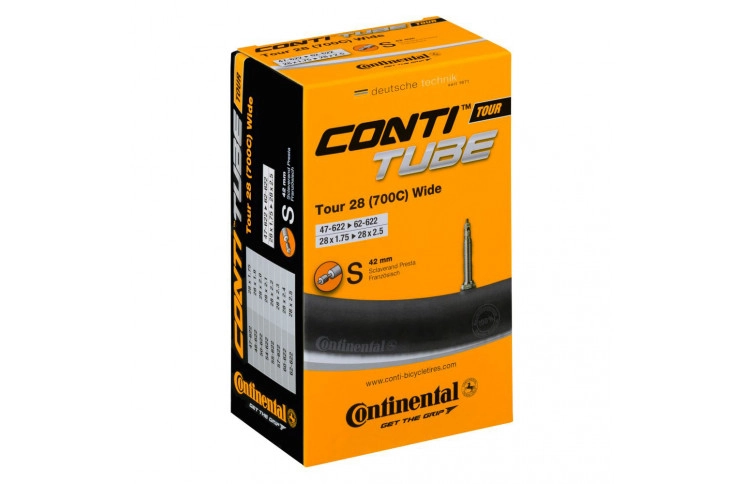 Камера Continental Tour Tube Wide 28", 47-622->62-622, S42, 230 г