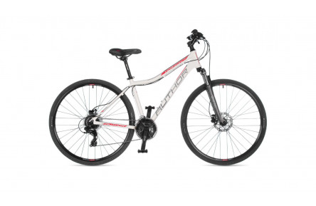 Велосипед Author Horizon ASL 2023 28" 19" білий червоний/сріблястий