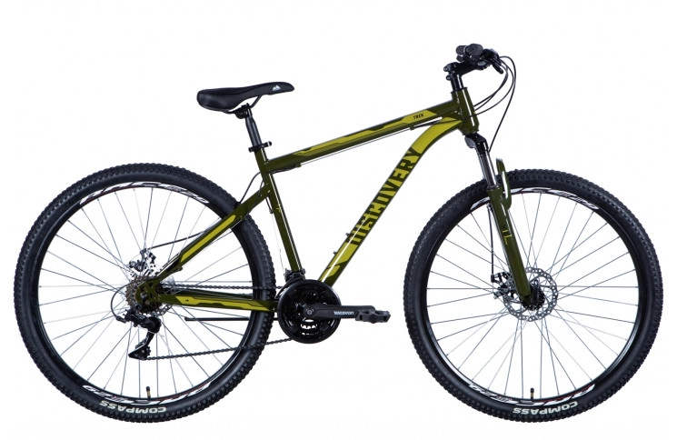 Велосипед ST 29" Discovery TREK AM DD рама- " 2024 (темно-зелений) 