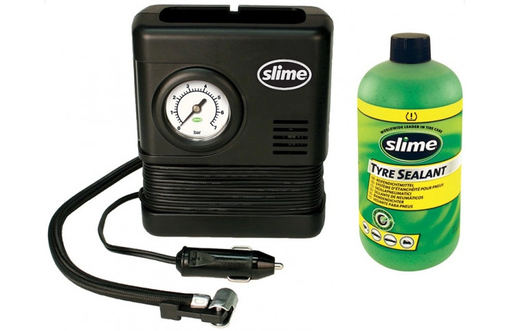 Ремкомплект для автопокрышек Smart Spair (герметик+воздушный компрессор), Slime