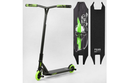 Самокат трюковий МТ-60611 Best Scooter "FEAR", SCS-система, ПЕГИ, алюміній, колеса PU, 115мм, кермо 58 см
