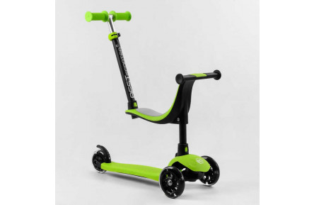 Самокат триколісний Best Scooter PL-315 колеса PU зі світлом, сидіння, батьківська ручка