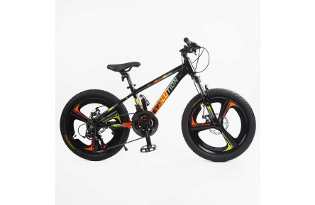 Велоcипед Corso Evolution 20" 11" чорно-червоний