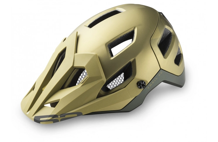 Шлем R2 Trail 2.0 оливково-зеленый. хаки зеленый металлически матовый M 54-59 см