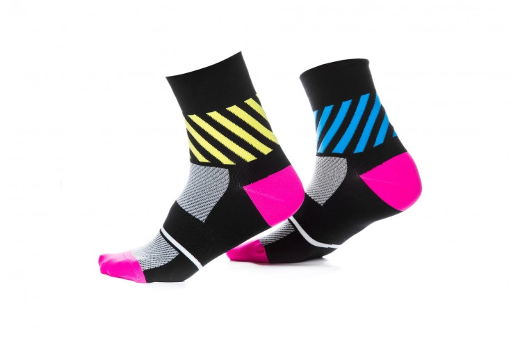 Шкарпетки ONRIDE FOOT колір mix рожевий, чорний, жовтий