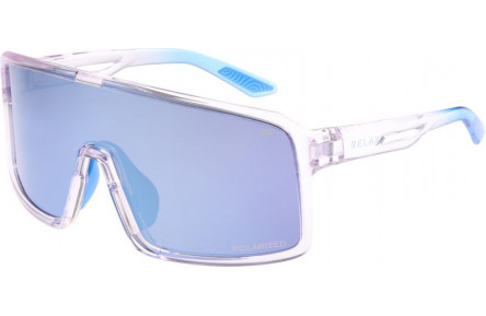 Окуляри Relax Gull кристільні/прозорі кристальні, лінза smoke  (Polarized TAC 1,0 mm), ice blue revo, кат. 2