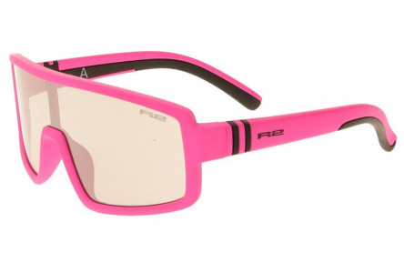Окуляри дитячі R2 INVADER neon/pink (TPEE), лінза smoke, покриття silver mirror, кат. 2