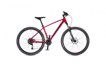 Велосипед Author Pegas 2023-24 27.5" 17" красно-чёрный