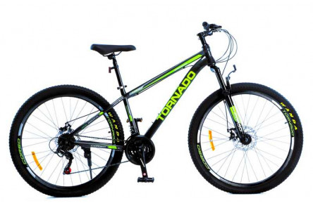 Велосипед Спортивний Corso 27.5`` дюймів «TORNADO» TR-27229 (1) рама сталева 15.5’’, перемикачі Shimano, 21 швидкість, зібран на 75