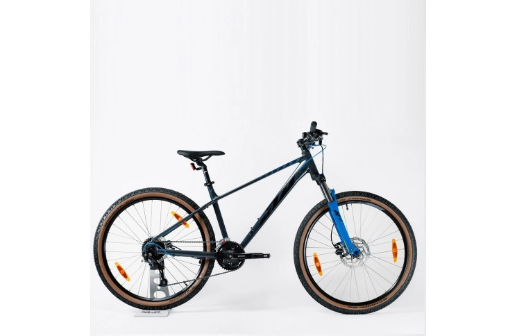 Велосипед KTM Chicago 271 27.5" М/43 сірий чорно/синій 2022/2023