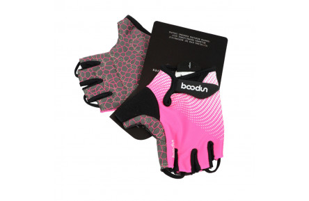 Рукавички велосипедні BEcool BC-1096 рожевий S AM (брендоване пакування)