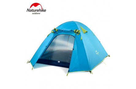 Намет чотиримісний Naturehike P-Series NH18Z044-P 210T/65D, блакитний