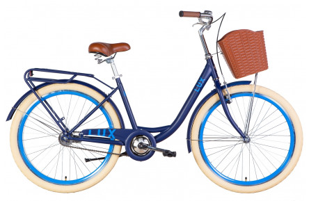 Велосипед 26" Dorozhnik LUX 2022 (синій з блакитним (м))
