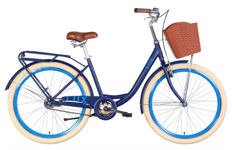 Велосипед 26" Dorozhnik LUX 2022 (синій з блакитним (м))