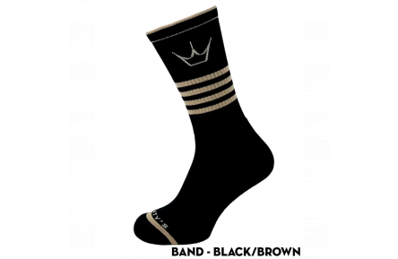 Носки Peaty's AW25 ShredSock - Band, чёрно-коричневые, размер 10