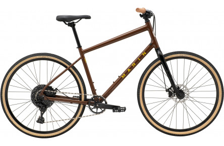 Велосипед 28" Marin Kentfield 2 L 2024 Gloss Brown/Black/Yellow