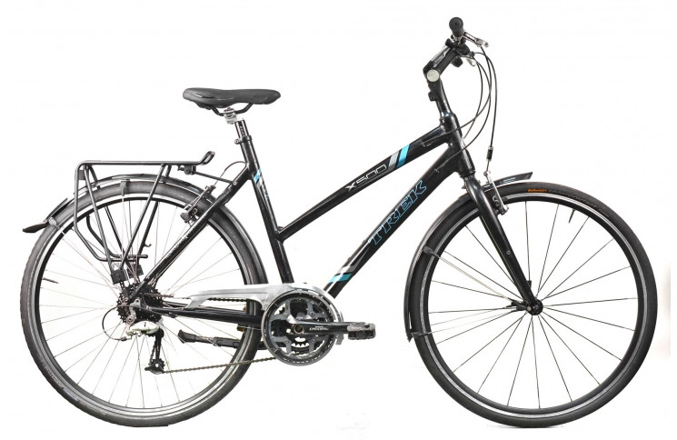 Гибридный велосипед Trek X500 28" L черный Б/У