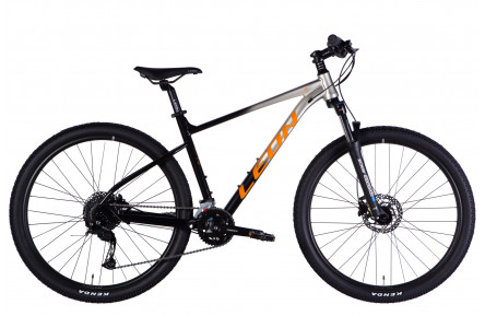 Велосипед AL 27,5" Leon XC 80 HDD рама-18" срiблястий з чорним 2025