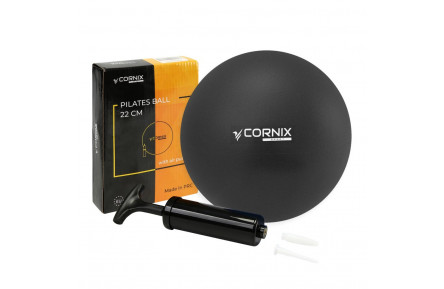 М'яч для йоги MiniGYMball Cornix XR-0371, 22 см, чорний