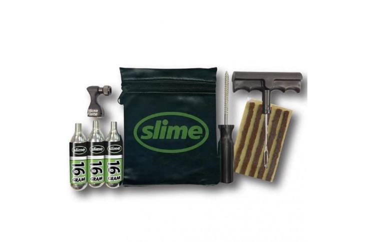 Ремкомплект для бескамерных покрышок Slime Tyre Repair Kit, Tools, plugs & CO2