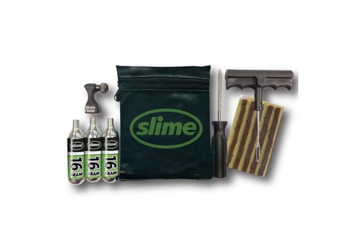 Ремкомплект для бескамерных покрышек Slime Tyre Repair Kit, Tools, plugs & CO2