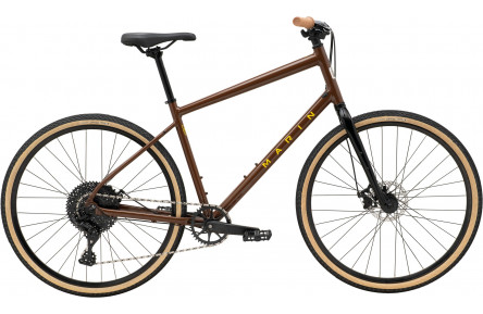 Велосипед 28" Marin KENTFIELD 2 S 2024 Gloss Brown/Black/Yellow